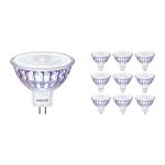 Confezione Multipack 10x Philips Master LEDspot GU5.3 MR16 5.8W 345lm 36D - 922-927 Dim To Warm | Miglior Resa Cromatica - Dimmerabile - Sostitutiva 35W