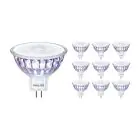 Confezione Multipack 10x Philips Master Value LEDspot GU5.3 MR16 5.8W 450lm 60D - 927 Bianco Molto Caldo | Miglior resa cromatica - Dimmerabile - Sostitutiva 35W